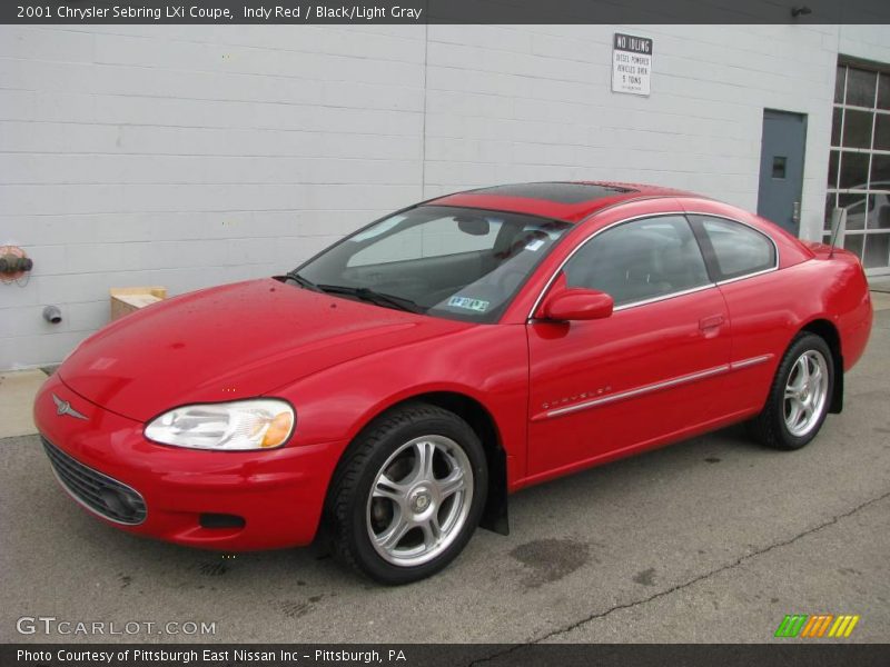 Indy Red / Black/Light Gray 2001 Chrysler Sebring LXi Coupe