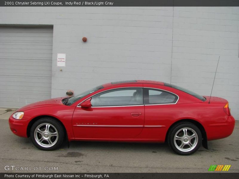 Indy Red / Black/Light Gray 2001 Chrysler Sebring LXi Coupe