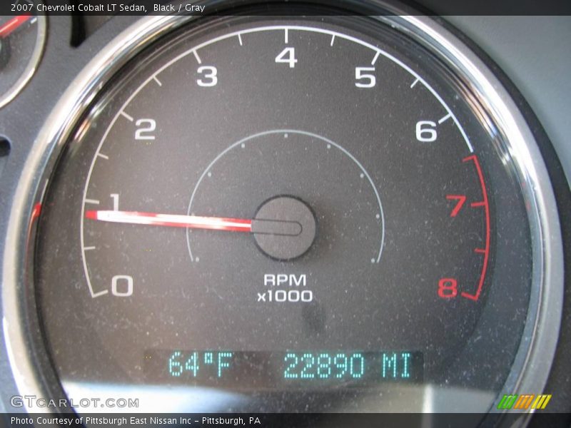 Black / Gray 2007 Chevrolet Cobalt LT Sedan