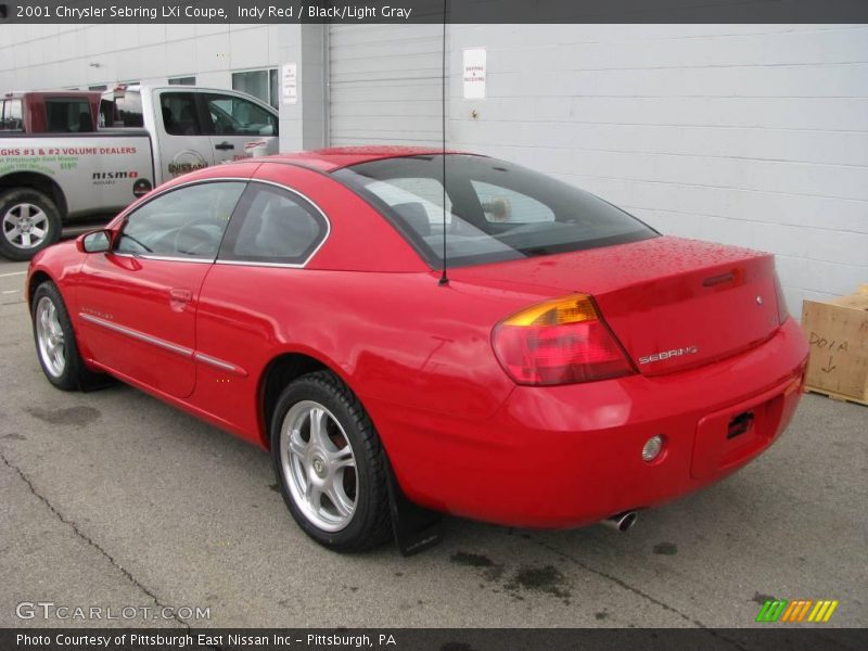 Indy Red / Black/Light Gray 2001 Chrysler Sebring LXi Coupe