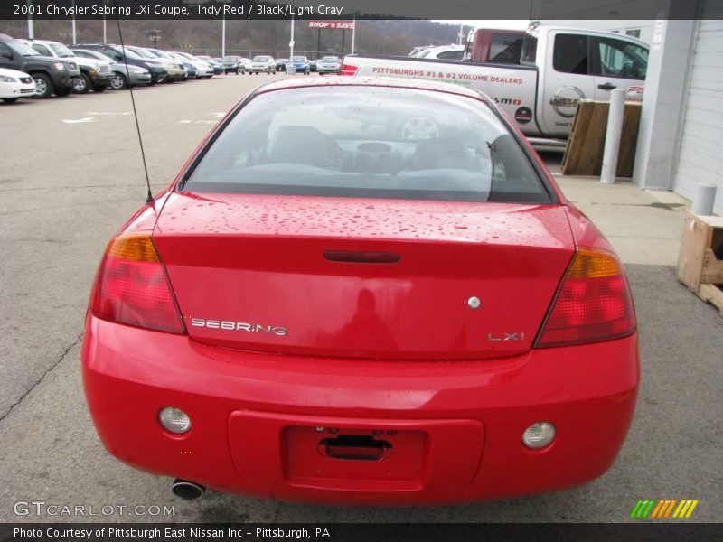 Indy Red / Black/Light Gray 2001 Chrysler Sebring LXi Coupe