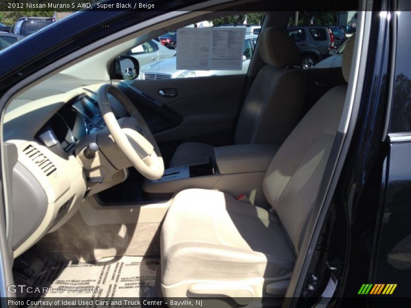 Super Black / Beige 2012 Nissan Murano S AWD