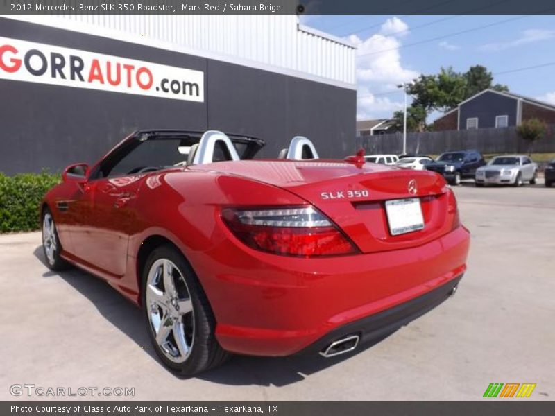Mars Red / Sahara Beige 2012 Mercedes-Benz SLK 350 Roadster