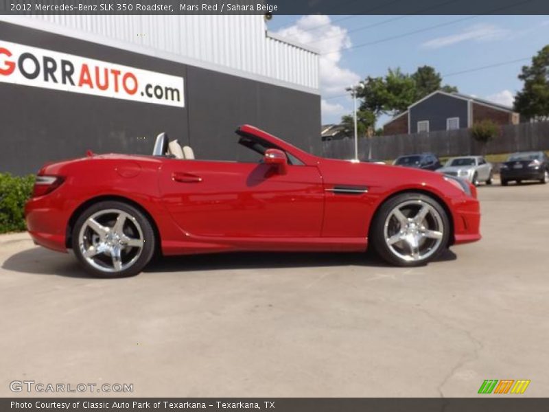 Mars Red / Sahara Beige 2012 Mercedes-Benz SLK 350 Roadster
