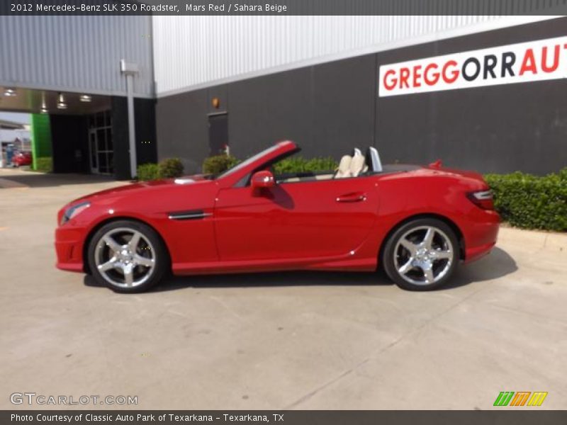 Mars Red / Sahara Beige 2012 Mercedes-Benz SLK 350 Roadster