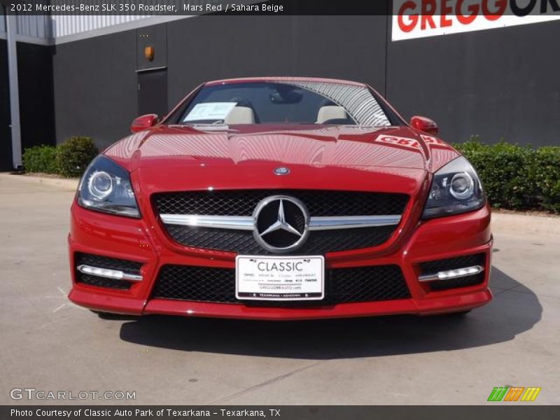 Mars Red / Sahara Beige 2012 Mercedes-Benz SLK 350 Roadster