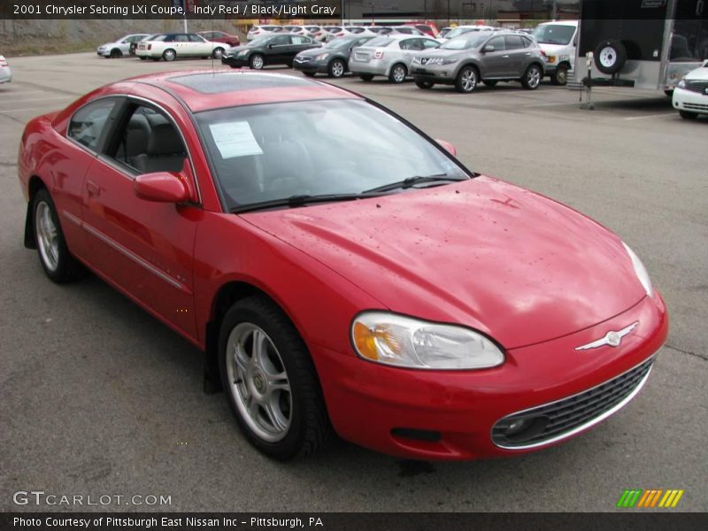 Indy Red / Black/Light Gray 2001 Chrysler Sebring LXi Coupe