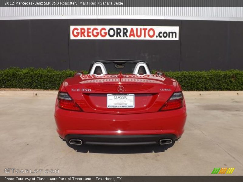 Mars Red / Sahara Beige 2012 Mercedes-Benz SLK 350 Roadster