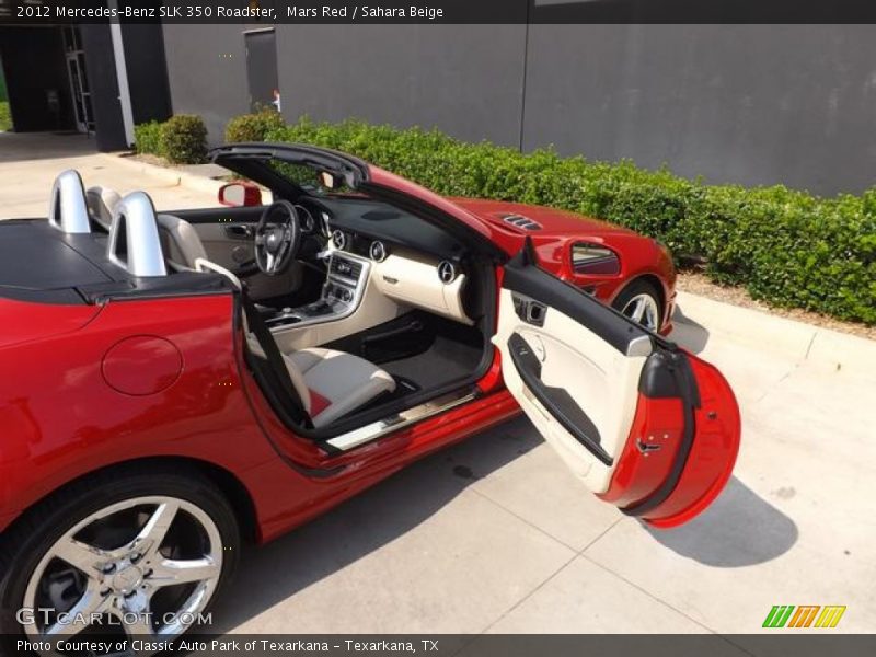 Mars Red / Sahara Beige 2012 Mercedes-Benz SLK 350 Roadster