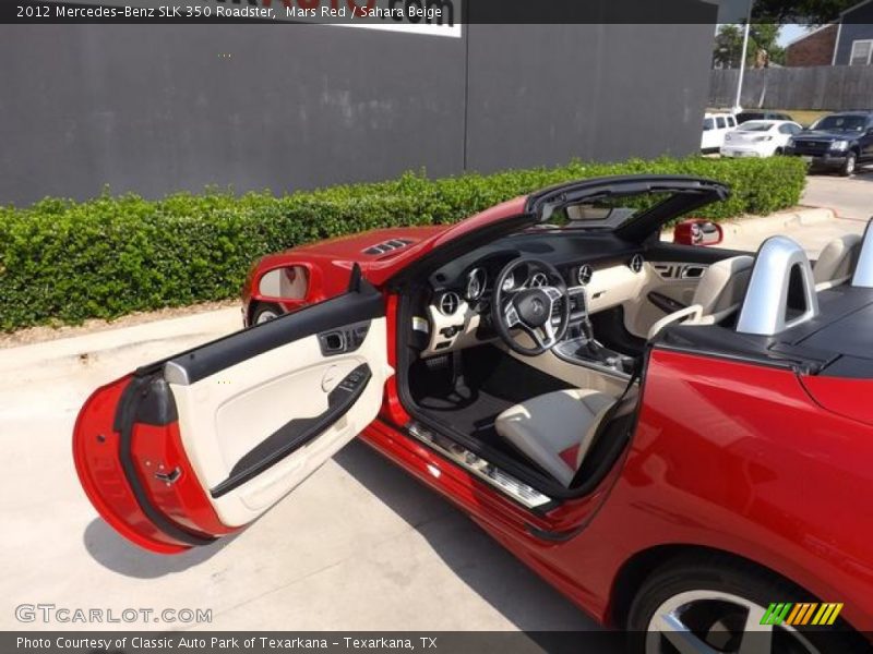 Mars Red / Sahara Beige 2012 Mercedes-Benz SLK 350 Roadster