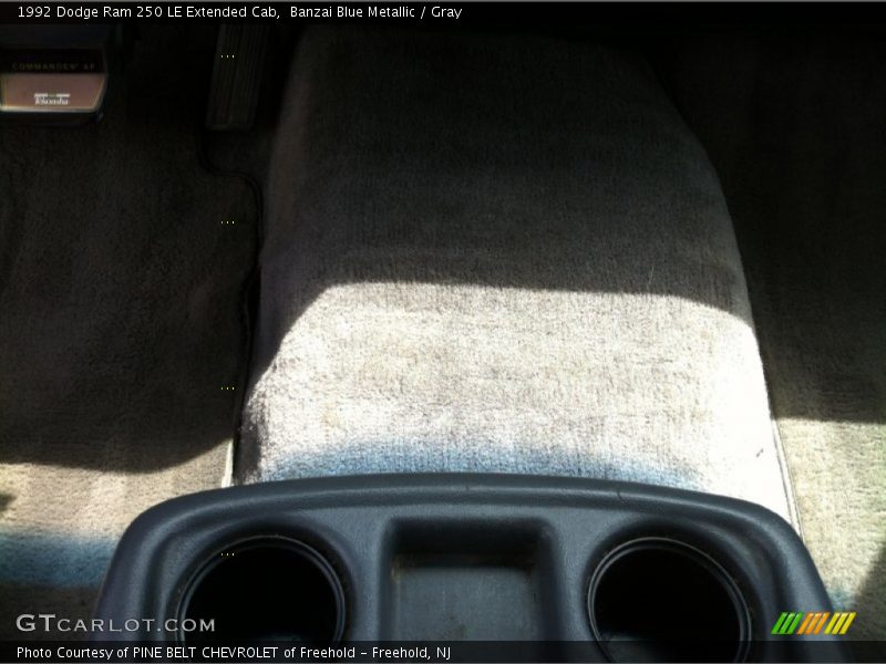 Banzai Blue Metallic / Gray 1992 Dodge Ram 250 LE Extended Cab