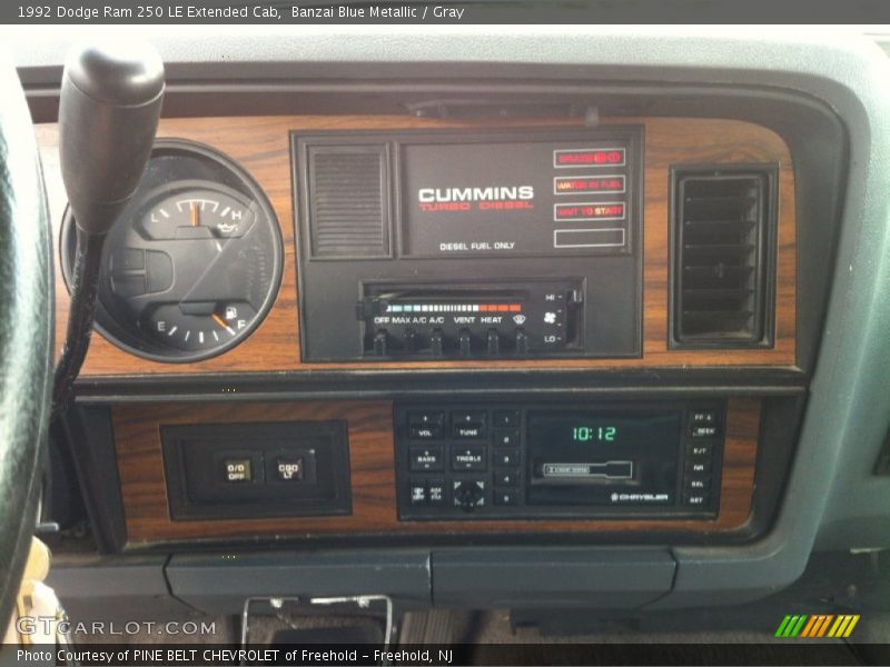 Controls of 1992 Ram 250 LE Extended Cab