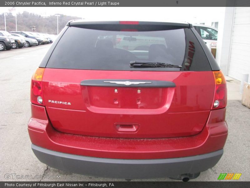 Inferno Red Crystal Pearl / Light Taupe 2006 Chrysler Pacifica