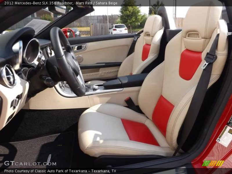Mars Red / Sahara Beige 2012 Mercedes-Benz SLK 350 Roadster