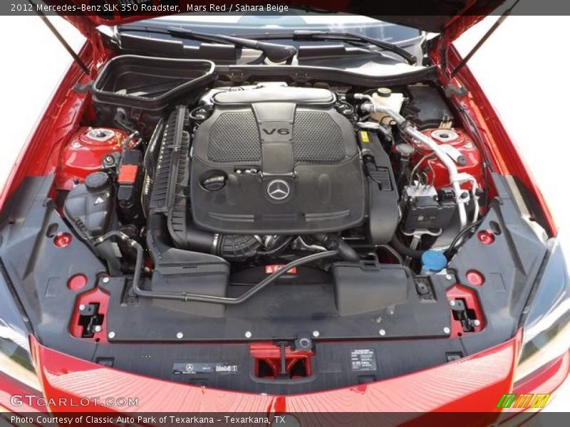 Mars Red / Sahara Beige 2012 Mercedes-Benz SLK 350 Roadster
