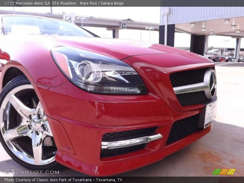 Mars Red / Sahara Beige 2012 Mercedes-Benz SLK 350 Roadster