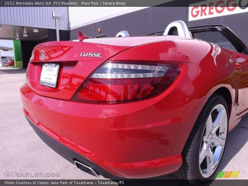 Mars Red / Sahara Beige 2012 Mercedes-Benz SLK 350 Roadster