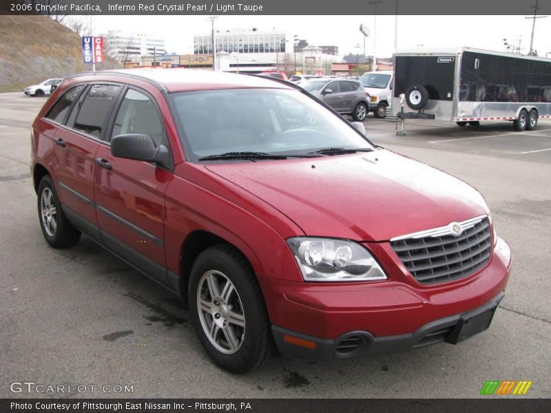 Inferno Red Crystal Pearl / Light Taupe 2006 Chrysler Pacifica