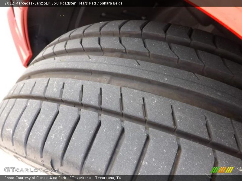 Mars Red / Sahara Beige 2012 Mercedes-Benz SLK 350 Roadster