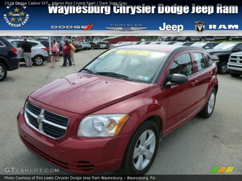 Inferno Red Crystal Pearl / Dark Slate Gray 2010 Dodge Caliber SXT
