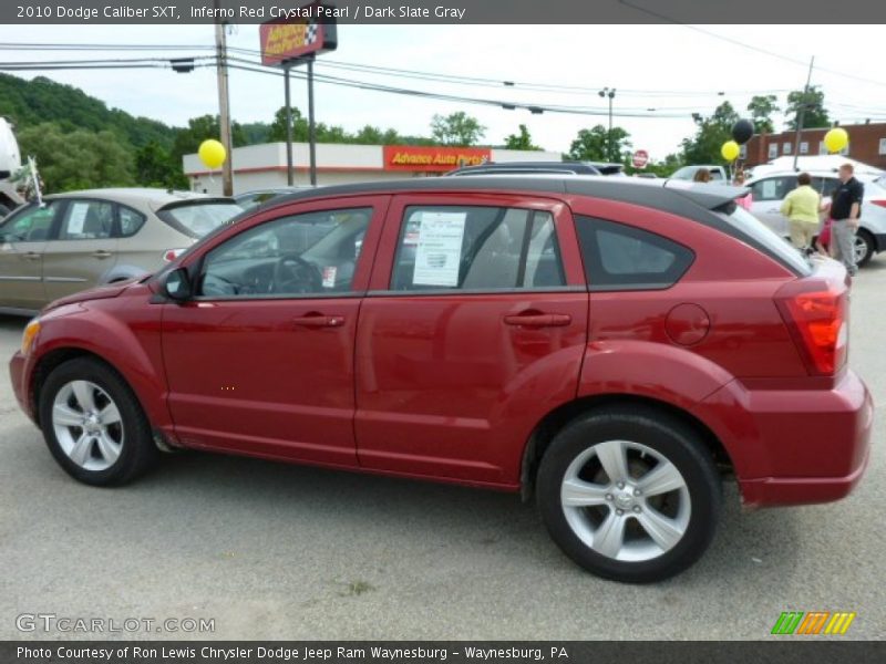 Inferno Red Crystal Pearl / Dark Slate Gray 2010 Dodge Caliber SXT