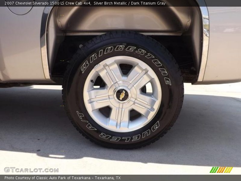 Silver Birch Metallic / Dark Titanium Gray 2007 Chevrolet Silverado 1500 LS Crew Cab 4x4