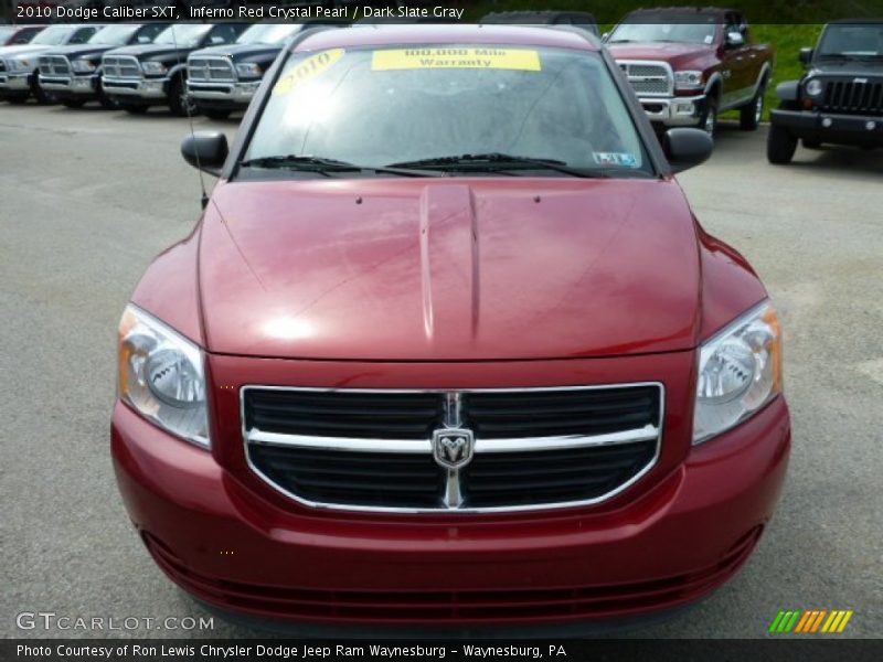 Inferno Red Crystal Pearl / Dark Slate Gray 2010 Dodge Caliber SXT