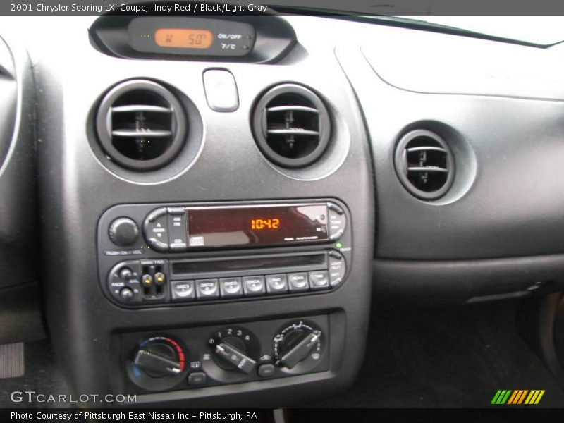 Indy Red / Black/Light Gray 2001 Chrysler Sebring LXi Coupe