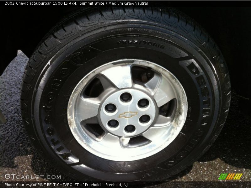 Summit White / Medium Gray/Neutral 2002 Chevrolet Suburban 1500 LS 4x4