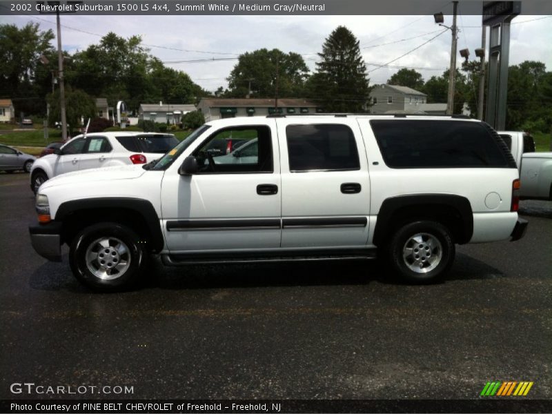 Summit White / Medium Gray/Neutral 2002 Chevrolet Suburban 1500 LS 4x4