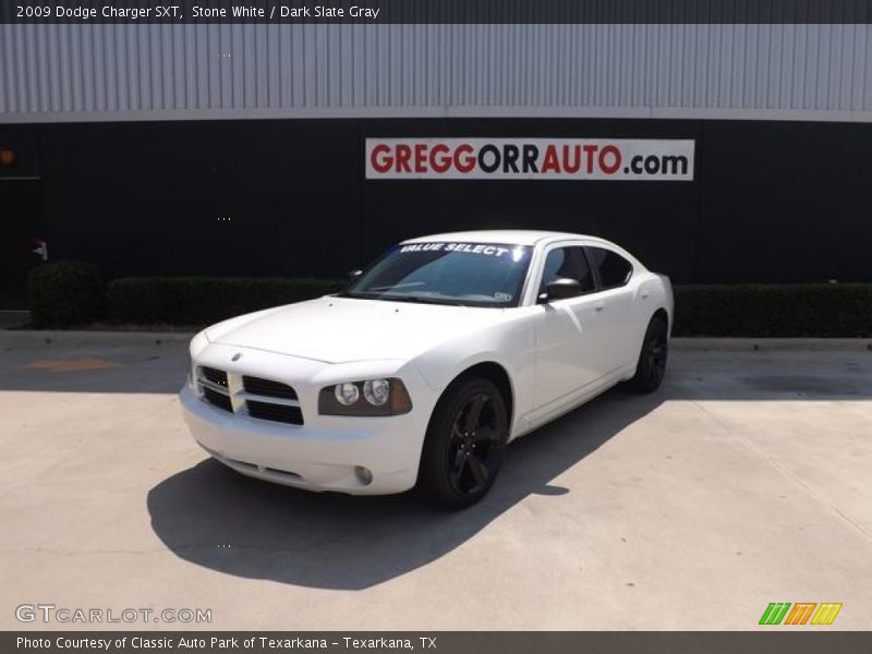 Stone White / Dark Slate Gray 2009 Dodge Charger SXT