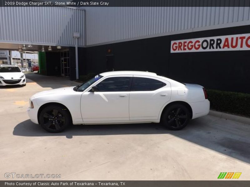 Stone White / Dark Slate Gray 2009 Dodge Charger SXT