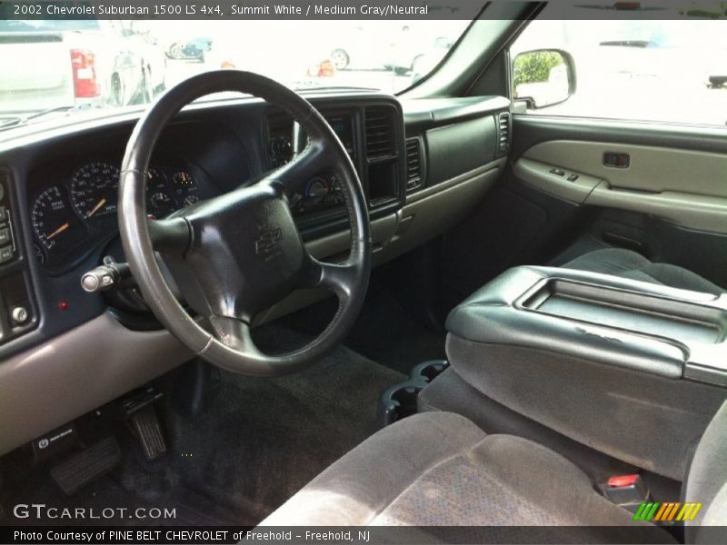 Summit White / Medium Gray/Neutral 2002 Chevrolet Suburban 1500 LS 4x4