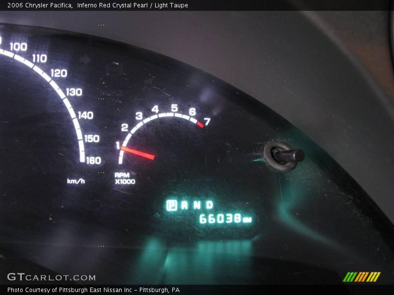 Inferno Red Crystal Pearl / Light Taupe 2006 Chrysler Pacifica