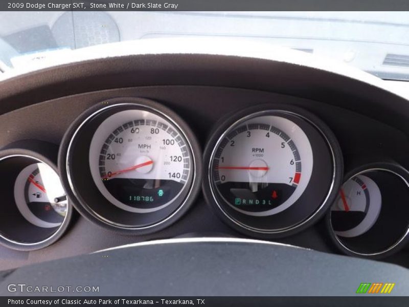 Stone White / Dark Slate Gray 2009 Dodge Charger SXT