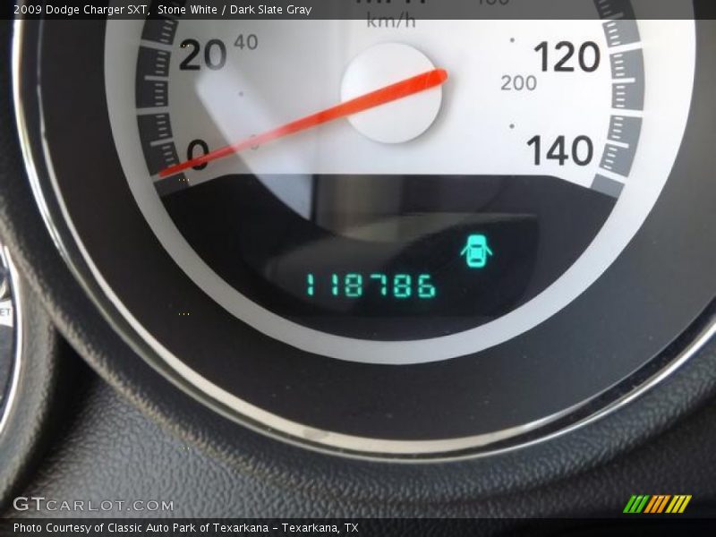 Stone White / Dark Slate Gray 2009 Dodge Charger SXT