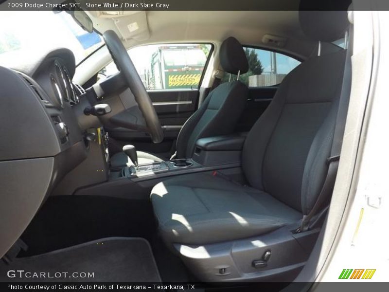 Stone White / Dark Slate Gray 2009 Dodge Charger SXT