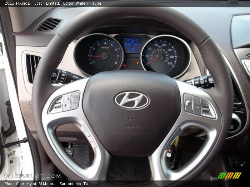 Cotton White / Taupe 2013 Hyundai Tucson Limited