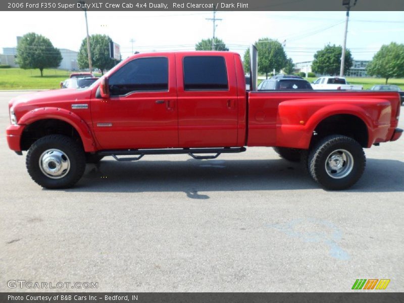 Red Clearcoat / Dark Flint 2006 Ford F350 Super Duty XLT Crew Cab 4x4 Dually