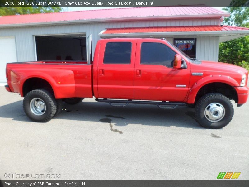 Red Clearcoat / Dark Flint 2006 Ford F350 Super Duty XLT Crew Cab 4x4 Dually