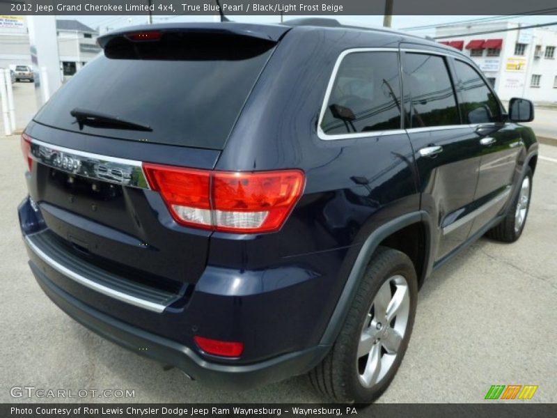 True Blue Pearl / Black/Light Frost Beige 2012 Jeep Grand Cherokee Limited 4x4