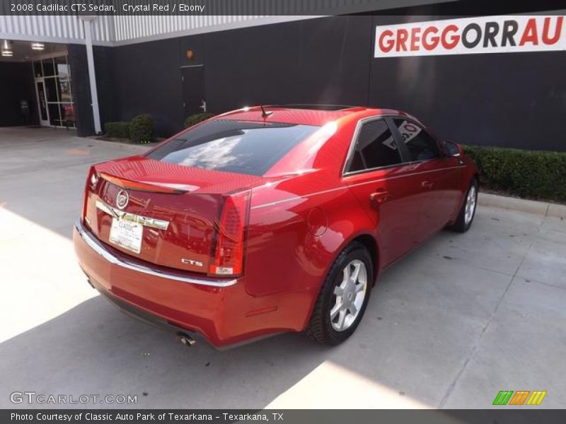 Crystal Red / Ebony 2008 Cadillac CTS Sedan