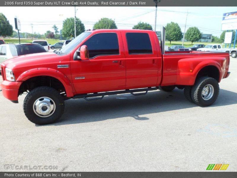 Red Clearcoat / Dark Flint 2006 Ford F350 Super Duty XLT Crew Cab 4x4 Dually