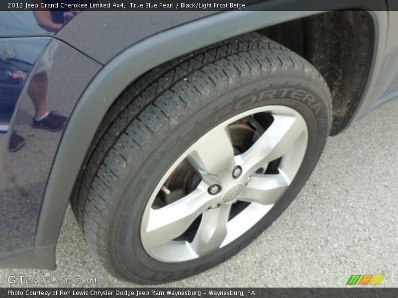 True Blue Pearl / Black/Light Frost Beige 2012 Jeep Grand Cherokee Limited 4x4