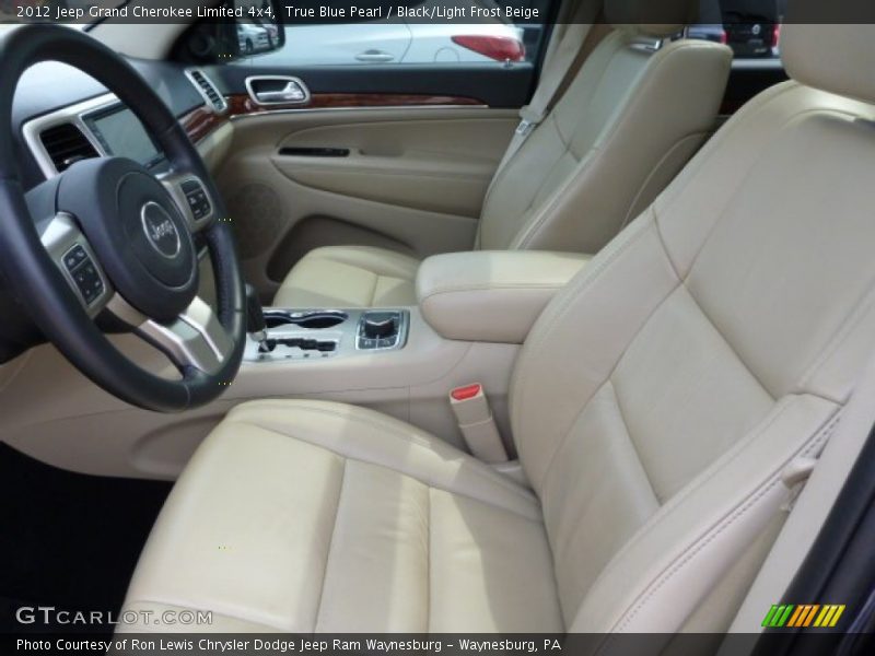True Blue Pearl / Black/Light Frost Beige 2012 Jeep Grand Cherokee Limited 4x4