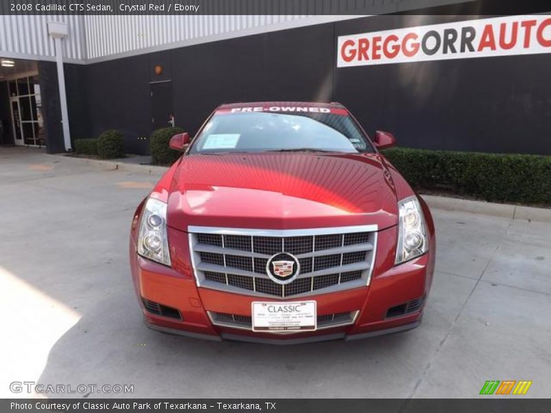 Crystal Red / Ebony 2008 Cadillac CTS Sedan