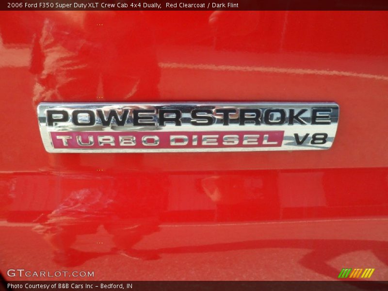 Red Clearcoat / Dark Flint 2006 Ford F350 Super Duty XLT Crew Cab 4x4 Dually