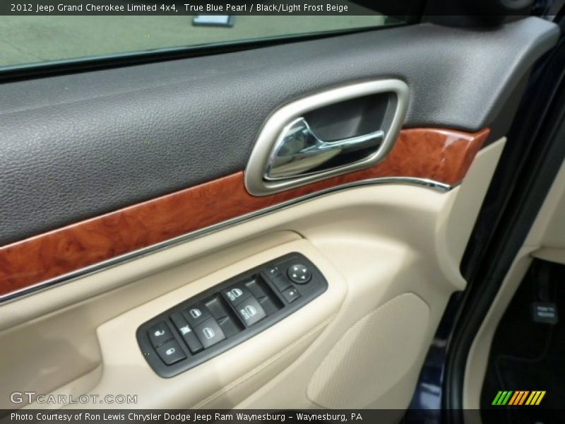 True Blue Pearl / Black/Light Frost Beige 2012 Jeep Grand Cherokee Limited 4x4