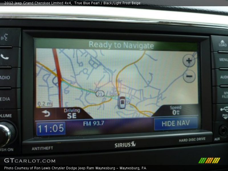 True Blue Pearl / Black/Light Frost Beige 2012 Jeep Grand Cherokee Limited 4x4