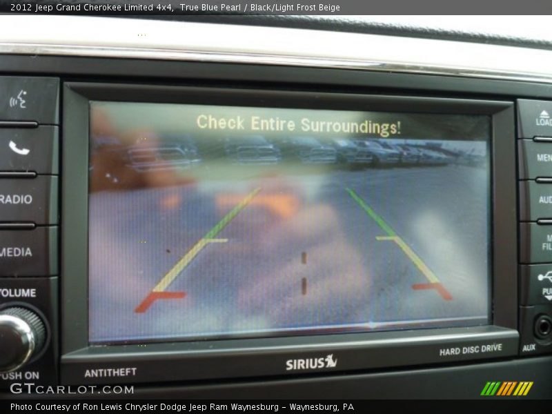 True Blue Pearl / Black/Light Frost Beige 2012 Jeep Grand Cherokee Limited 4x4